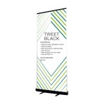 Roll Up Tweet Black | Display | Roll Up | Banderas Garsan