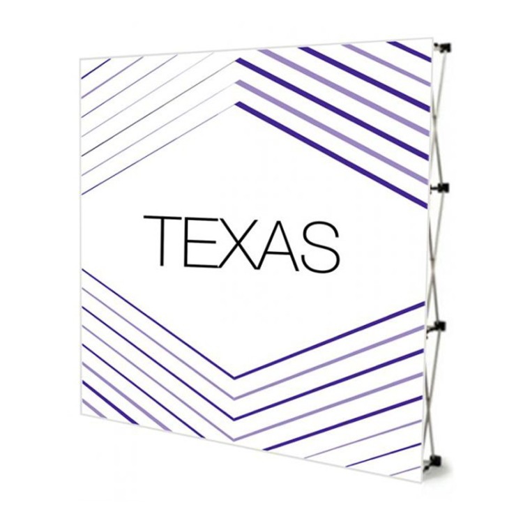 Pop Up Textil Texas Recto + 2 Focos + Bolsa | Banners | Banderas Garsan