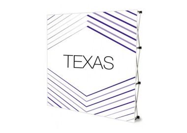 Pop Up Textil Texas Recto + 2 Focos + Bolsa | Banners | Banderas Garsan