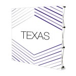 Pop Up Textil Texas Recto + 2 Focos + Bolsa | Banners | Banderas Garsan
