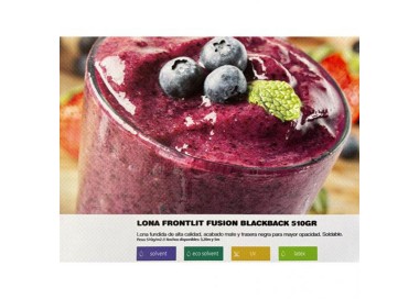 Lona Frontlit Fusion Blackback 510gr | Lonas | Banderas Garsan