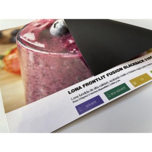 Lona Frontlit Fusion Blackback 510gr | Lonas | Banderas Garsan