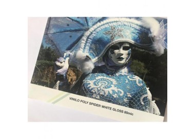 Vinilo Poly Spider Blanco Brillo 80MIC | Vinilos Poliméricos Spider | Banderas Garsan