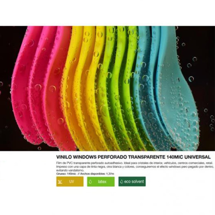 Vinilo Windows Perforado Universal 140MIC | Vinilos Perforados Universal | Banderas Garsan