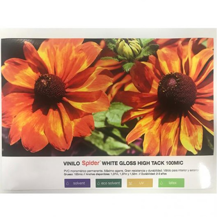 Vinilo Spider Blanco Brillo High Tack | Vinilo Spider Alto Agarre | Banderas Garsan