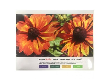 Vinilo Spider Blanco Brillo High Tack | Vinilo Spider Alto Agarre | Banderas Garsan