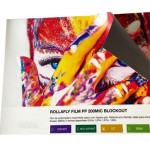 Rollafly Polipropileno 200MC Trasera Gris | Material Roll Up | Banderas Garsan