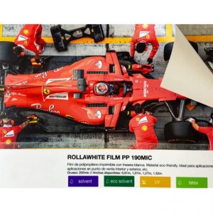 Rollawhite Poliporpileno 190 MC Trasera Blanca | Especialidades Roll Up | Banderas Garsan