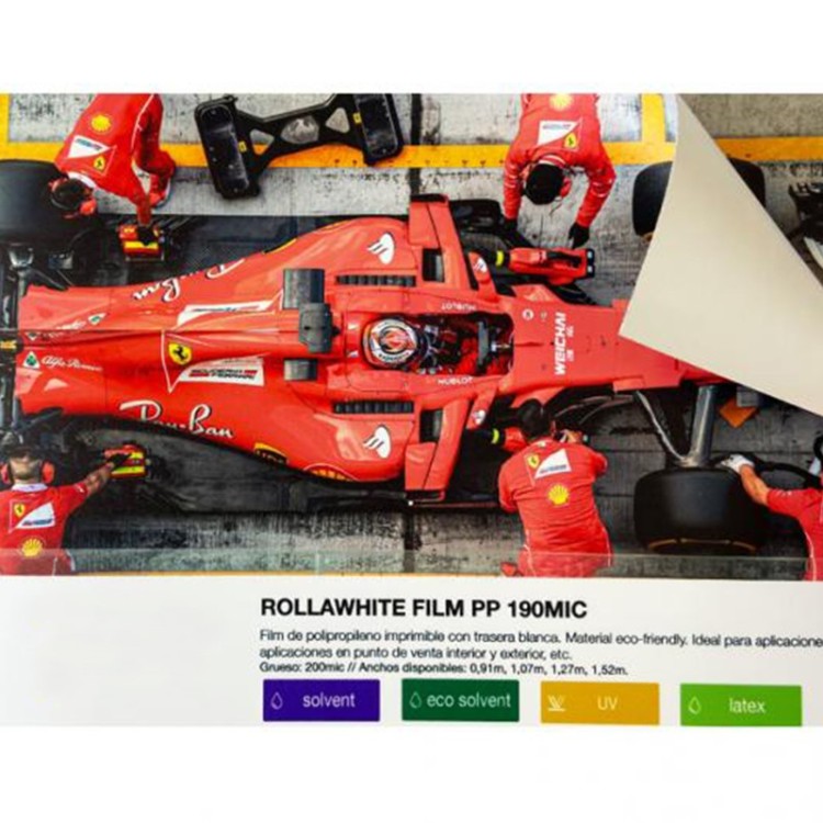 Rollawhite Poliporpileno 190 MC Trasera Blanca | Especialidades Roll Up | Banderas Garsan