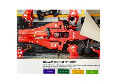 Rollawhite Poliporpileno 190 MC Trasera Blanca | Especialidades Roll Up | Banderas Garsan